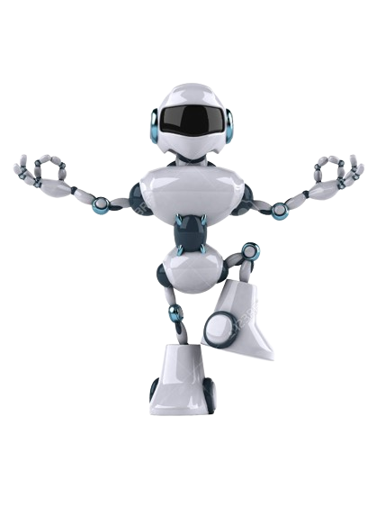 Meditating robot figurine